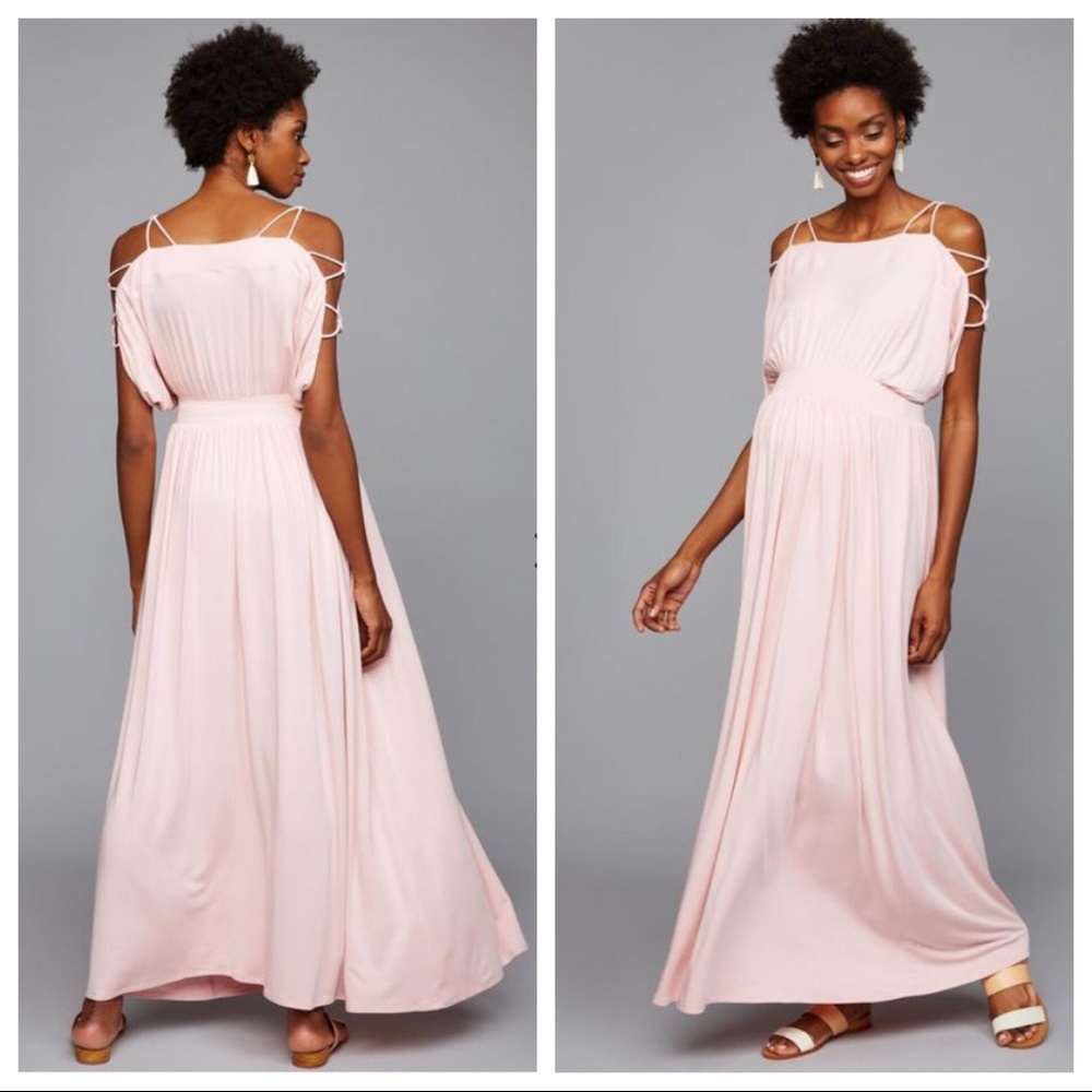 Ingrid & Isabel Ivory Grecian Maternity Maxi Dress